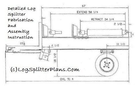 18 Ton Log Splitter Fabrication Instructions