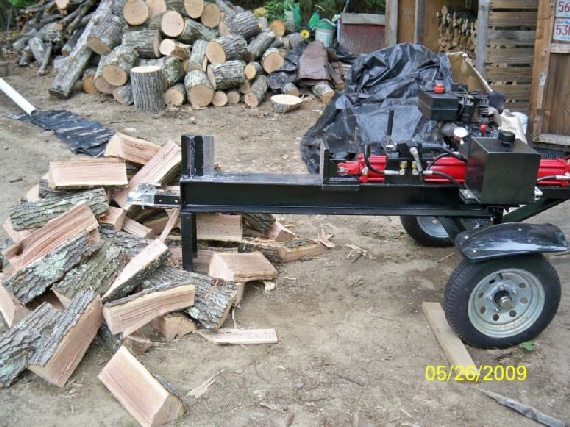 PLANS hidraulic wood log splitter DIY build your own 